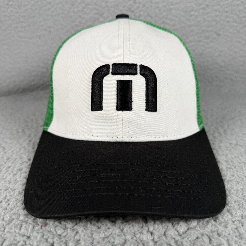 Travis Mathew Trucker Cap Unisex One Size Snapback Logo Hat Mesh Back NWOT Dad